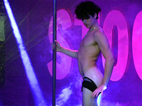 Video of sexy male stripper