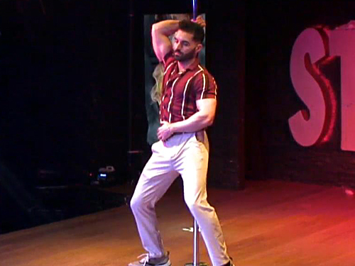 Video of sexy male stripper