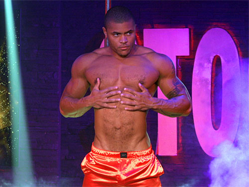 Video of sexy male stripper