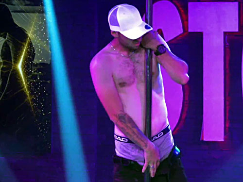 Video of sexy male stripper