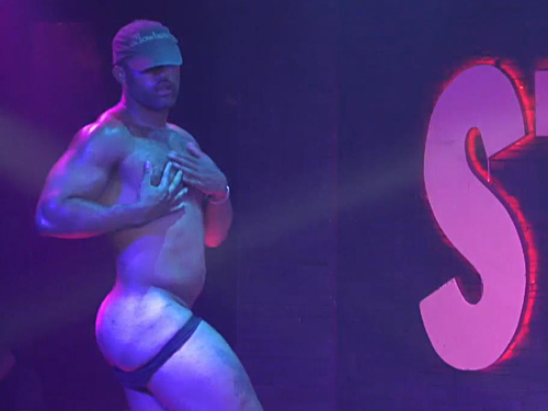 Video of sexy male stripper
