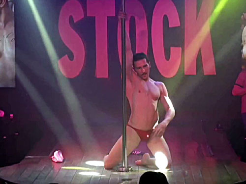 Video of sexy male stripper