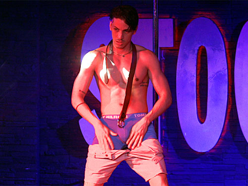 Video of sexy male stripper
